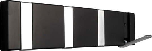 Home it Flex knaggrekke med 4 knagger 31,6x2,2x7,2cm svart Home it Flex knaggrekke med 4 knagger 31,6x2,2x7,2cm svart