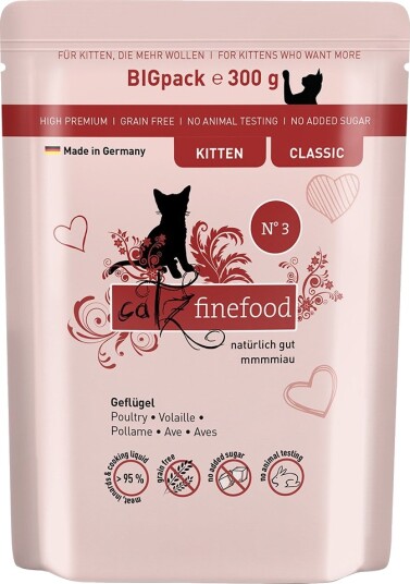 Catz Finefood Våtfôr Kitten Fjærkre 24 X 300 G