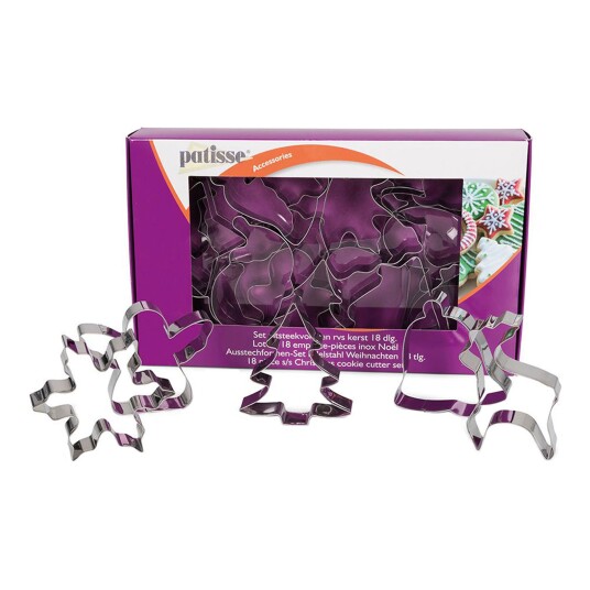 CakeSupplies Pepperkakeformer Julemiks - 18-pakning