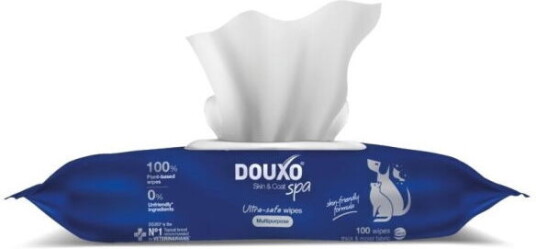 Douxo Spa Våtservietter Til Hund & Katt 100-Pakk Douxo Spa Våtservietter Til Hund & Katt 100-Pakk