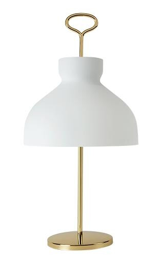 TATO Arenzano Bordlampe Høy Hvit & Messing TATO Arenzano Bordlampe Høy Hvit & Messing