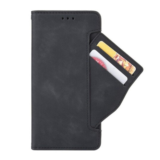INCOVER Doogee X95 Flip Deksel i Mykt Skinn med Lommebok - Svart