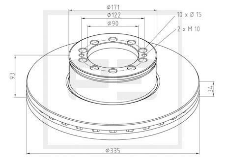 Bremseskive PETERS ENNEPETAL 036.126-00A