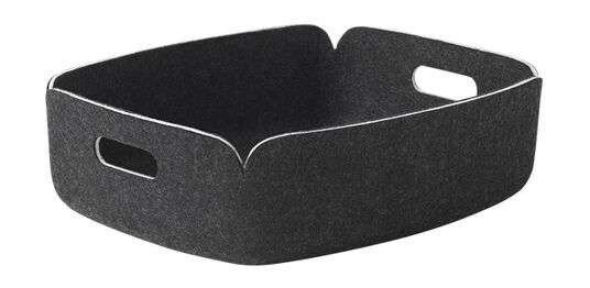 Muuto Restore oppbevaringskurv liten black melange Muuto Restore oppbevaringskurv liten black melange