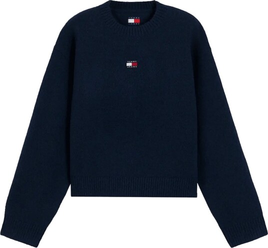 Tommy Jeans Tjw Fluffy Badge Sweater Ext Navy XL