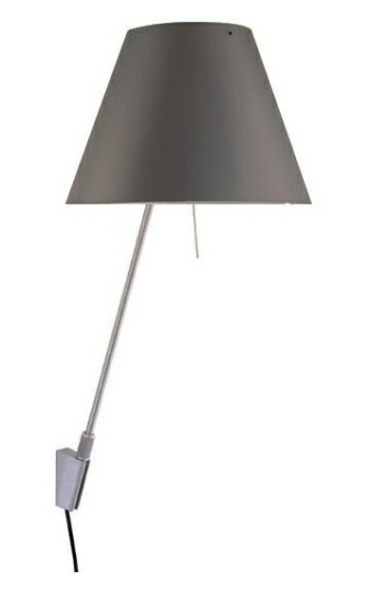 Luceplan - Costanzina Vegglampe Alu/Concrete Grey