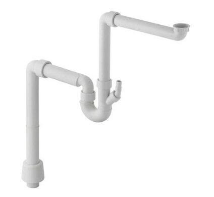 Geberit 50 mm Vannlås for Enkeltvask - Rumbesparende Plast