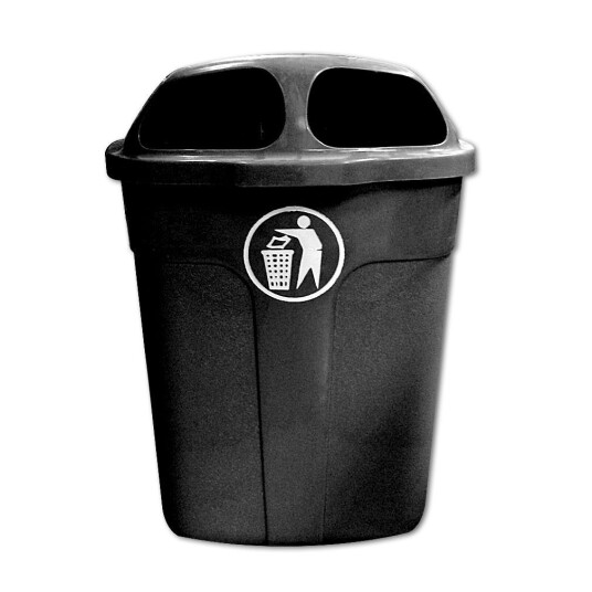 Avfallsbeholder Orvar Plast Sort