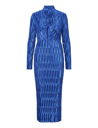 YAS Yasminda Ls Long Dress   Pb   Blue   M