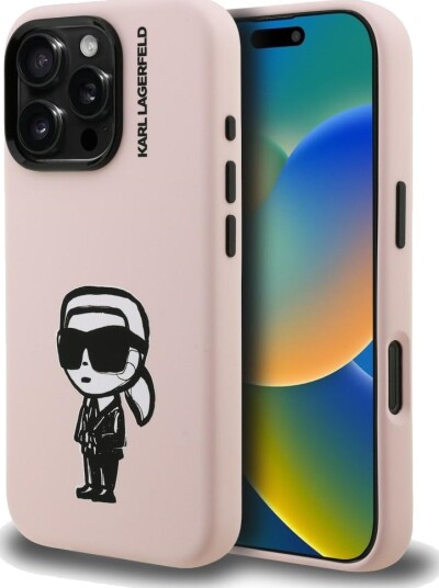 Karl Lagerfeld MagSafe Mobildeksel for iPhone 16 Pro - Rosa
