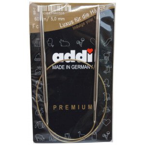 Addi Turbo Rundpinner Messing 60cm 5,00mm / 23.6in US8