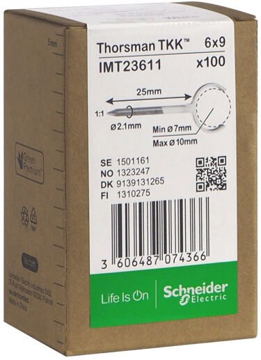 THORSMAN Metallklammer TKK 7-10 spiker 25mm 100stk - 1323247