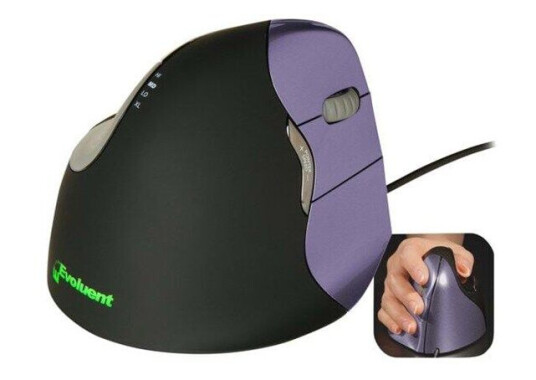 Evoluent VerticalMouse 4 Small Trådløs Ergonomisk Mus Høyrehendt Optisk Brun