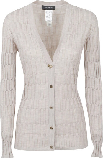 Fabiana Filippi Dame Strikkevarer Beige 2XS,