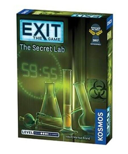 Kosmos Exit Brettspill: The Secret Lab - Escape Room for 12+ år Kosmos Exit Brettspill: The Secret Lab - Escape Room for 12+ år