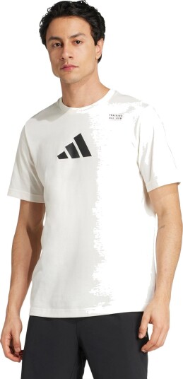 adidas Train Category Graphic Trenings T skjorte Herre Hvit XL