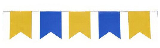 Hisab/Joker Company AB Flaggirlander Blå/Gul