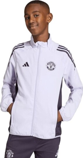 Manchester United Treningsjakke Presentation Tiro 25   Lilla/svart Barn   adidas størrelse 128 cm