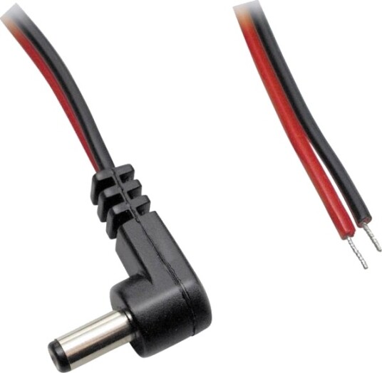 Bkl Electronic Tilkoblingskabel Lavspenning Lavspenningskontakt Åpen Ende 5,50 Mm 2,50 Mm 1,00 M
