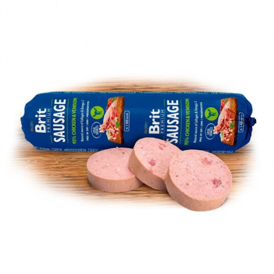 Brit Premium Kjøttpølsear Kylling & Hjort