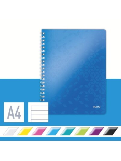 Leitz Notatbok WOW PP A4 Linjer 80 ark