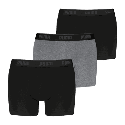 Puma Boxers 3-Pack boksershorts herre Grey M