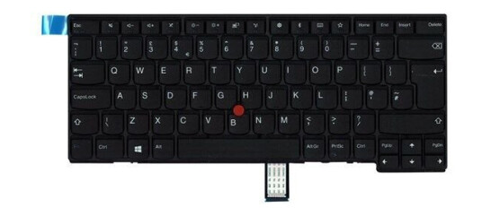 Lenovo Chicony - Brbart tastatur - til utskifting - Engelsk - Storbritannia - Svart