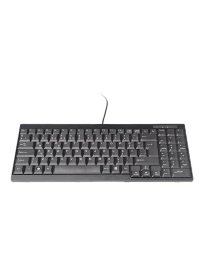 DIGITUS DS 72000TR keyboard QWERTY Turkish black Input Device Tastatur Tyrkisk Svart