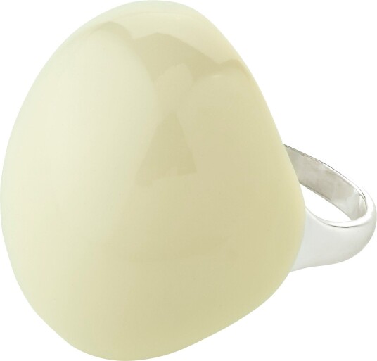 Pilgrim EVA MELOCHE X PILGRIM ring sølvbelagt/hvit