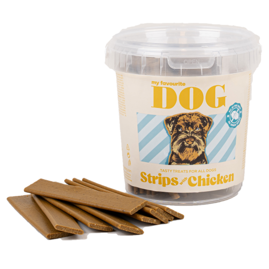 Kyllingstrips 500 g - Hundegodbiter fra My Favourite DOG