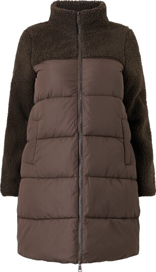 Zizzi   Kåpe mMaya L/S Coat   Brun