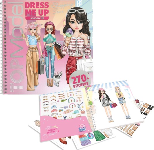 TOPModel Dress Me Up Klistremerkebok Shopping