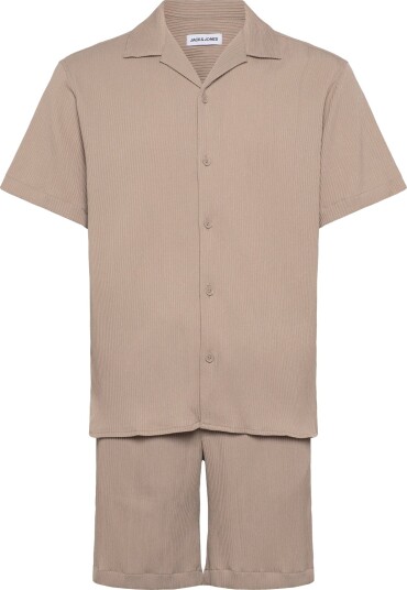 Jack & Jones Jjeharrison Resort Shirt Ss Sn Set Mp Beige XL