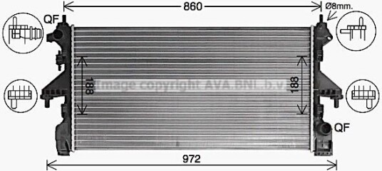 Radiator AVA Clever Choice CN2322