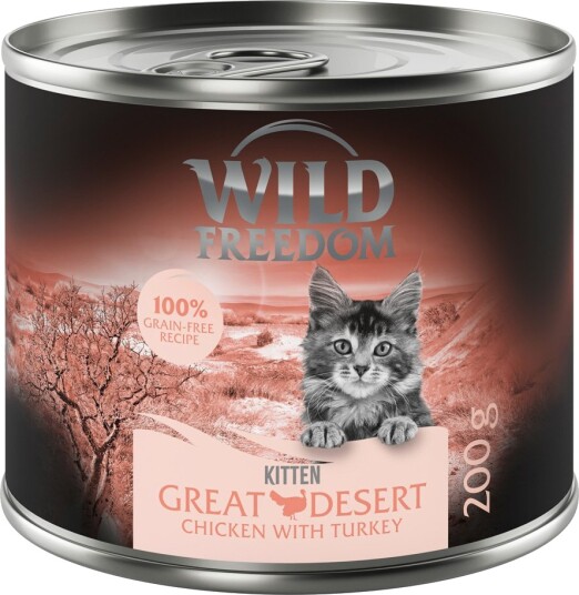 Wild Freedom Våtfôr Kitten & Kylling Kalkun 12 X 200 G