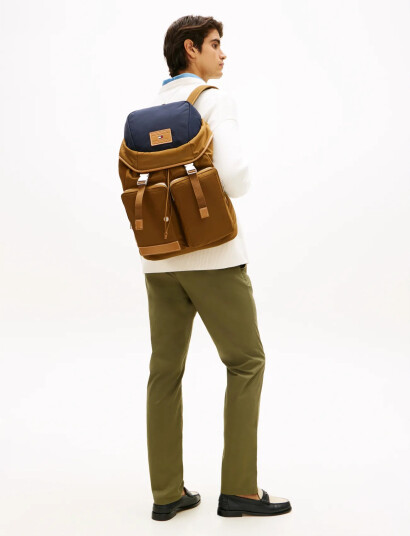 Tommy Hilfiger Th Casual Flag Backpack   Brown   ONE SIZE