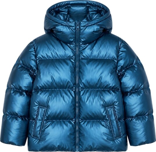 The New Polstret Jakke TnUffe Puffer Metallic Blue The New 9 10 år (134 140) Dunjakke Blå
