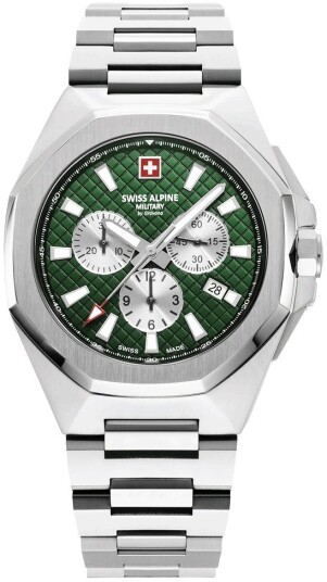 Swiss Alpine Military Herreklokke 7005.9134 Typhoon Grønn/Stål Ø42 Swiss Alpine Military Herreklokke 7005.9134 Typhoon Grønn/Stål Ø42