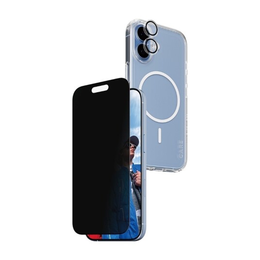 PanzerGlass 3-i-1 personvernbeskyttelse for iPhone 17 med komplett dekning PanzerGlass 3-i-1 personvernbeskyttelse for iPhone 17 med komplett dekning