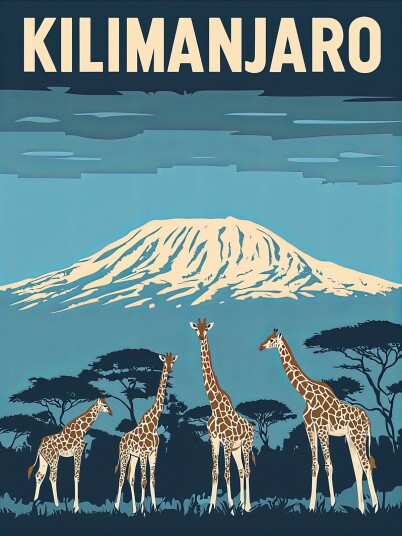 Plakat Kilimanjaro Kunst