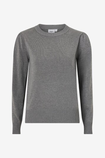 Saint Tropez - Pullover Milasz Shimmer Pullover - Grå