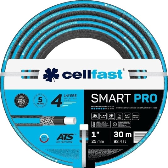 Cellfast Smart Pro Hageslange 1" UV beskyttet algefri 30 m Cellfast Smart Pro Hageslange 1" UV beskyttet algefri 30 m