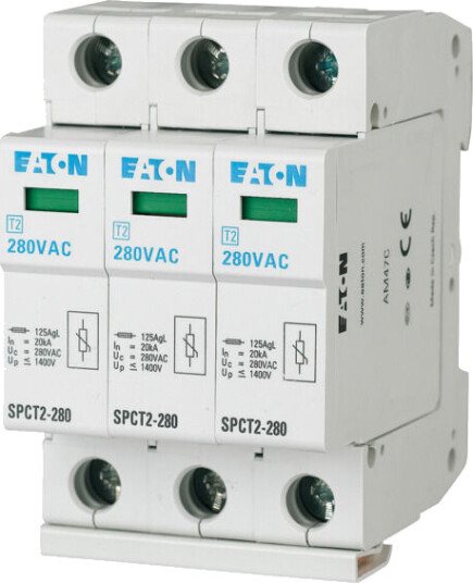 Eaton Overspenningsvern SPCT2-385/3 3-polet 385VAC 3x20kA Eaton - 1609770