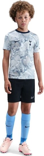 Tottenham Trenings T Skjorte Dri FIT Academy Pro Pre Match   Hvit/Grå/Blå Barn   Nike størrelse XS: 122 128 cm