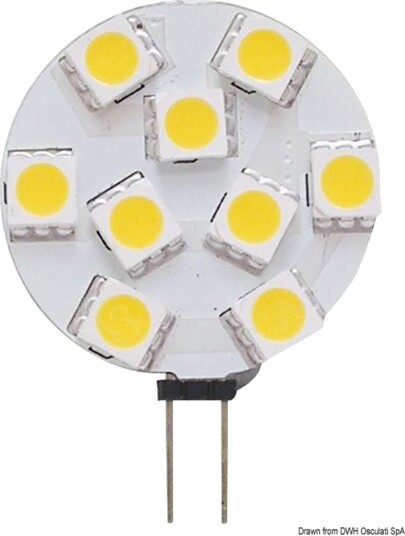 SMD LED pære G4 12/24v med sidekontakt