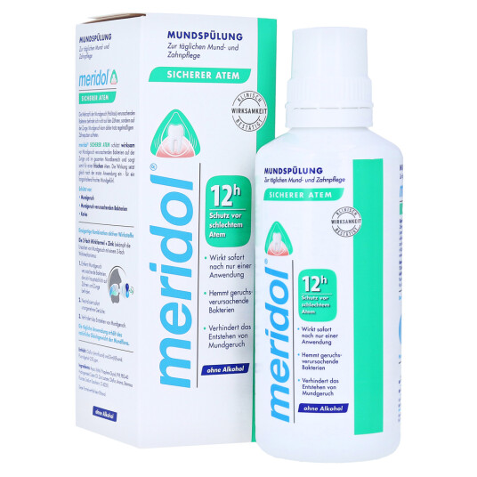 Meridol Safe Breath Munnvann mot dårlig ånde 400 ml