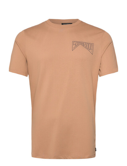 Scotch & Soda Regular Fit Left Chest Logo T-Shirt - Brown - S
