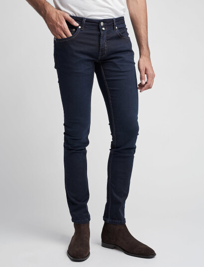 Morris Steve Satin Jeans - Blue - 30 x 32 Morris Steve Satin Jeans - Blue - 30 x 32
