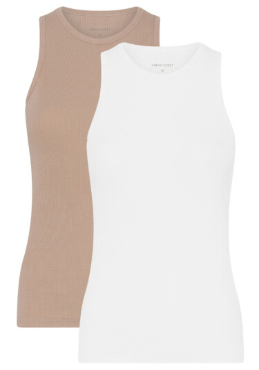 Urban Quest 2-Pack Women Bamboo Tank topp multi XL