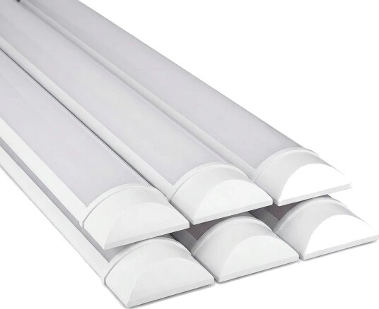 V Tac 6x 40W komplett LED armatur   120 cm 3 års produsentgaranti 230V   Dimbar : Ikke dimbar Kulør : Kald